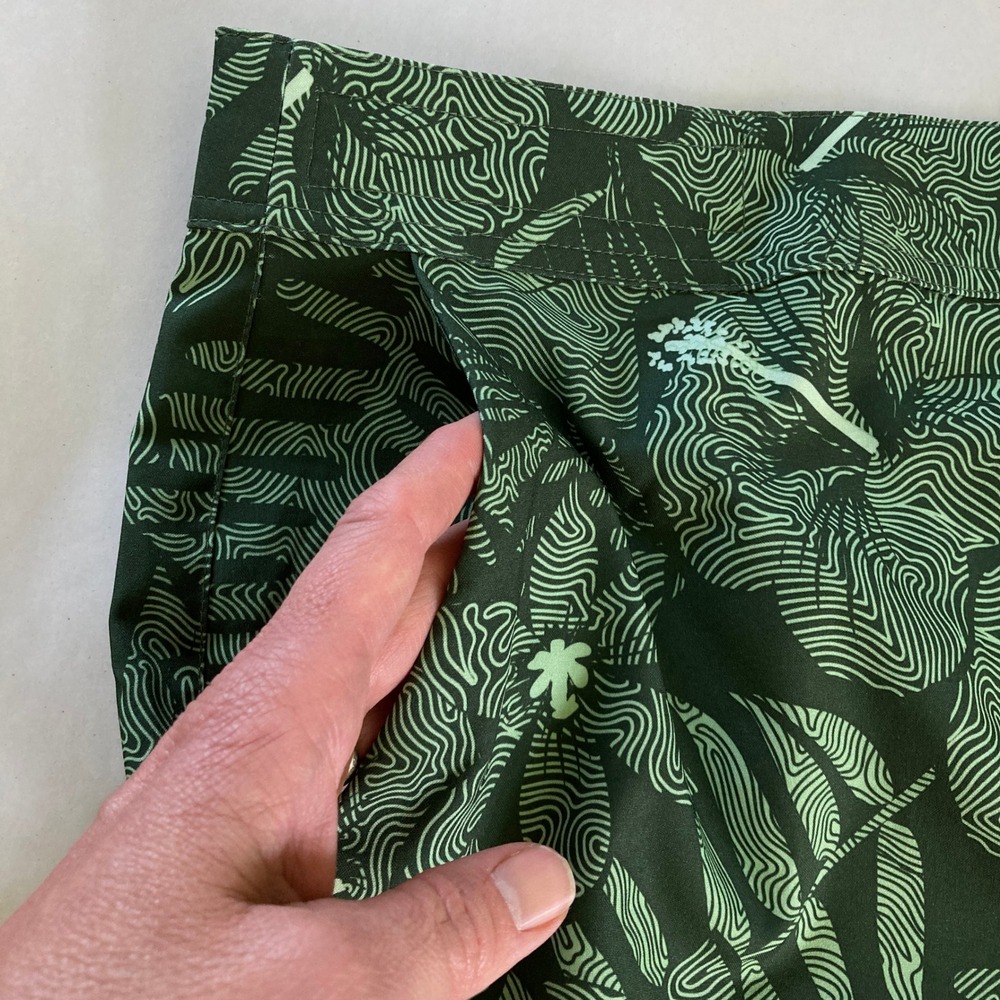 Rip‎ Skirt Hawaii Wrap Midi Skirt Maui Green Travel Length 3 (Size XXL) - Picture 3 of 10